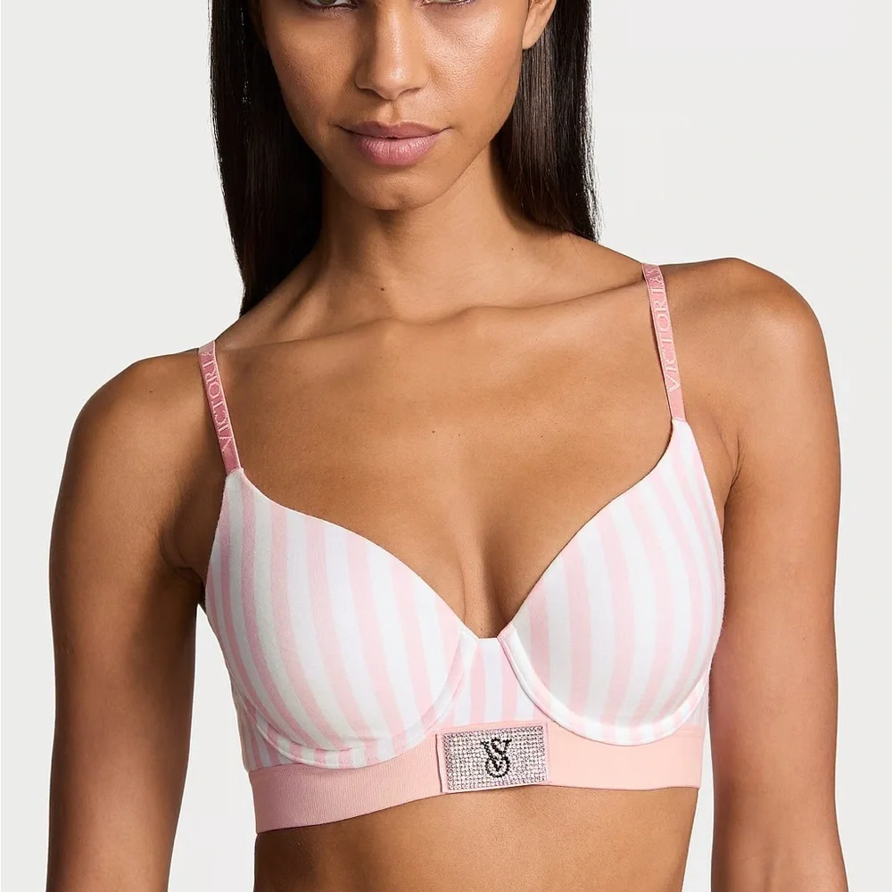 New  THE T-SHIRT Shine‎ Patch Lightly Lined Full-Coverage Bra